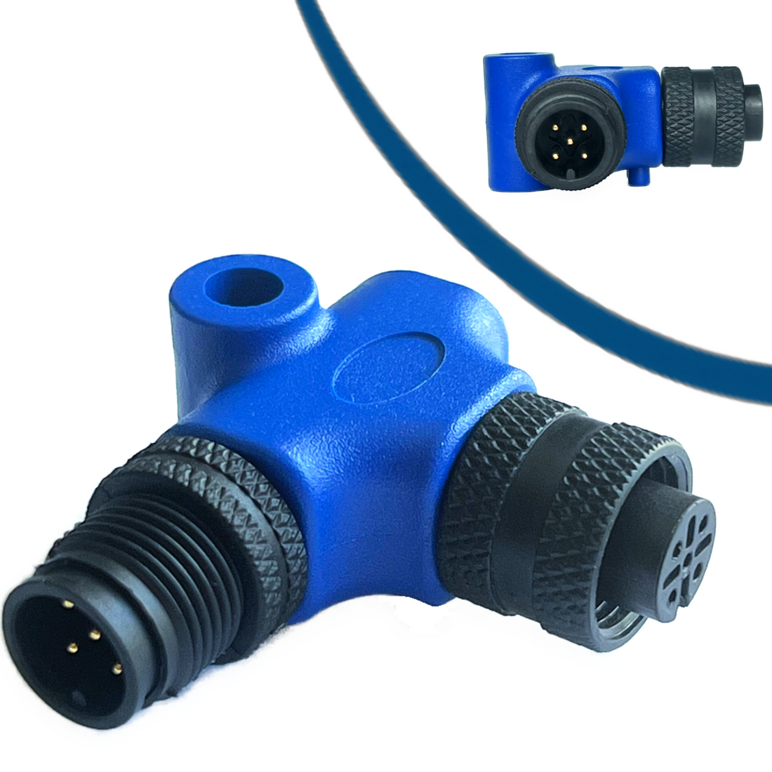 NMEA 2000 Male to Female Connector Right Angle 90 Degree Elbow