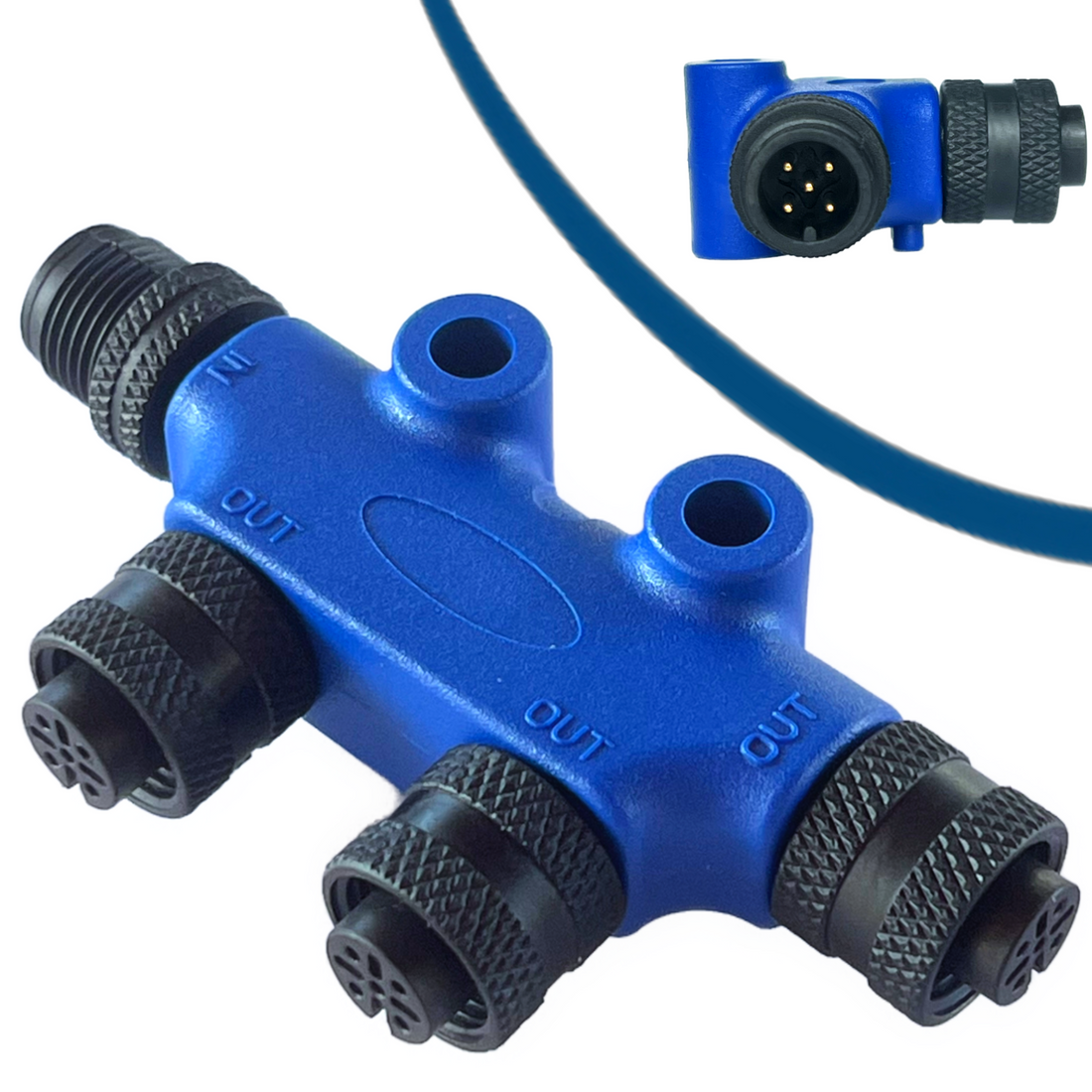 NMEA 2000 Multi Tee T-Connector 2 Port